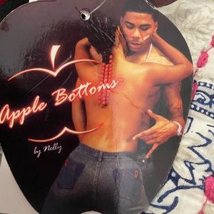 VINTAGE APPLE BOTTOM SHIRT - new with tags - 2001 - size Medium